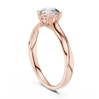 Adeline Round Brilliant Lab Grown Diamond Cathedral Solitaire Engagement Ring