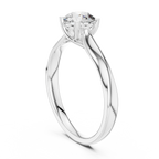 Adeline Round Brilliant Lab Grown Diamond Cathedral Solitaire Engagement Ring