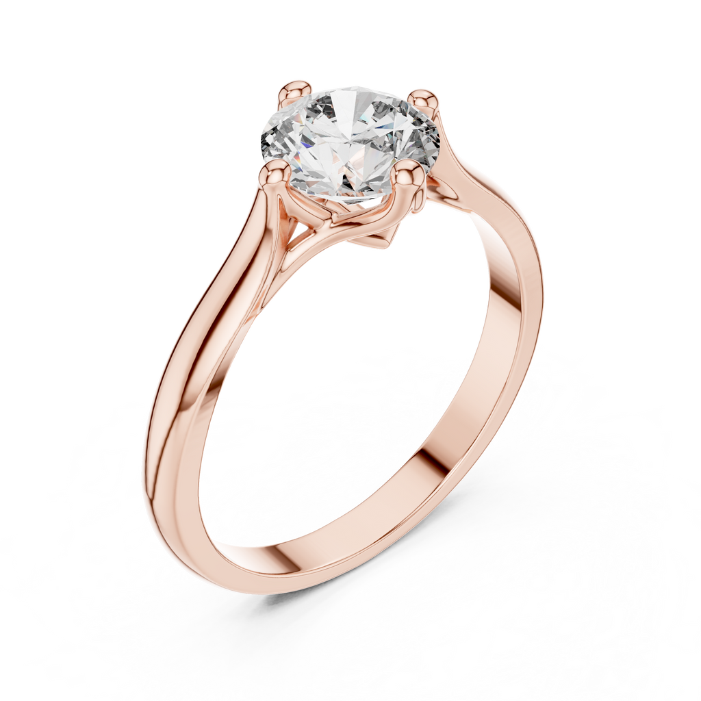 Meisterwerk mit dreieckigem Diamantcluster und geriffelten, abgestuften Flügeln