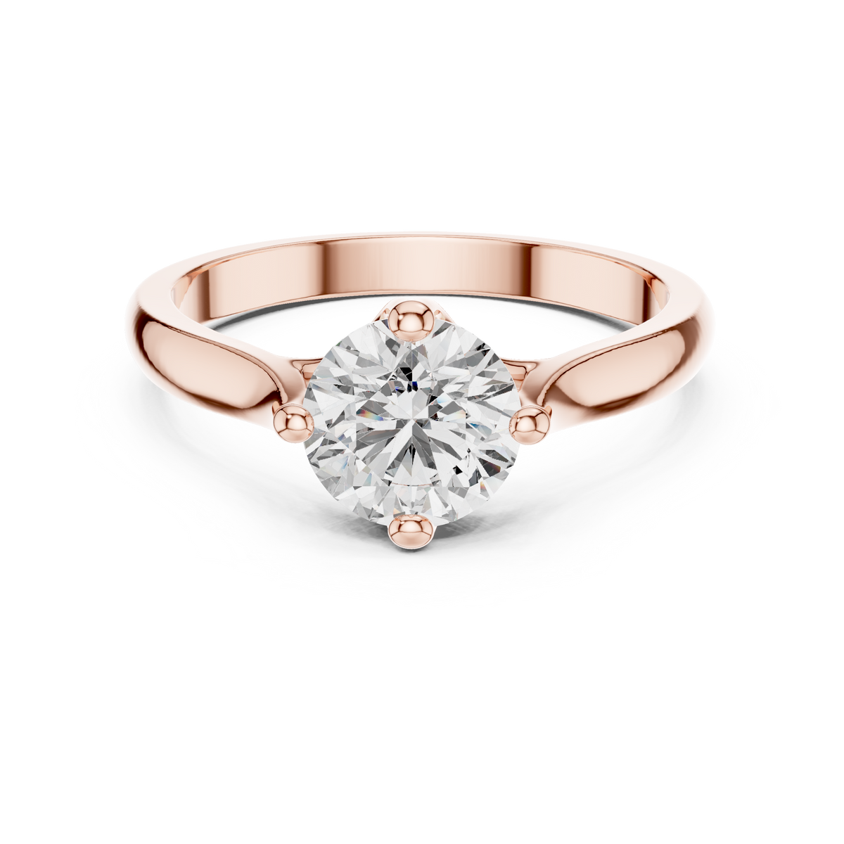 Meisterwerk mit dreieckigem Diamantcluster und geriffelten, abgestuften Flügeln