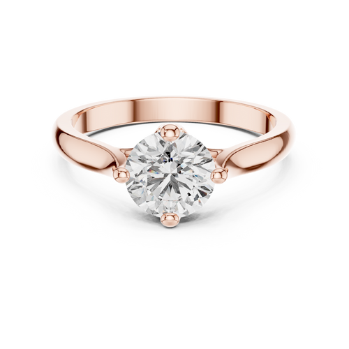 Camille Round Brilliant Lab Grown Diamond Solitaire Engagement Ring