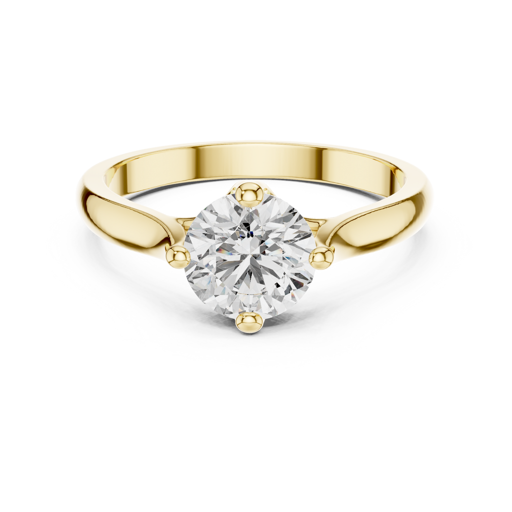Meisterwerk mit dreieckigem Diamantcluster und geriffelten, abgestuften Flügeln