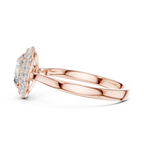 Beatrice Oval Cut Lab Grown Diamond Double Halo Engagement Ring