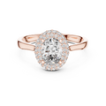 Beatrice Oval Cut Lab Grown Diamond Double Halo Engagement Ring