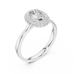Beatrice Oval Cut Lab Grown Diamond Double Halo Engagement Ring