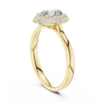 Beatrice Oval Cut Lab Grown Diamond Double Halo Engagement Ring