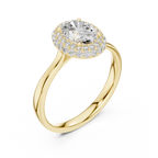 Beatrice Oval Cut Lab Grown Diamond Double Halo Engagement Ring