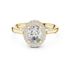 Beatrice Oval Cut Lab Grown Diamond Double Halo Engagement Ring