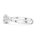 Rosalind Round Brilliant Lab Grown Diamond Trilogy Engagement Ring