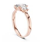 Genevieve Radiant Cut Lab Grown Diamond Three Stone Engagement Ring