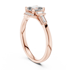 Dorothea Asscher Cut Lab Grown Diamond Art Deco Engagement Ring