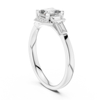 Dorothea Asscher Cut Lab Grown Diamond Art Deco Engagement Ring