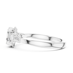 Dorothea Asscher Cut Lab Grown Diamond Art Deco Engagement Ring