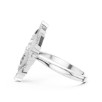 Zelda Trillion Cut Lab Grown Diamond Art Deco Statement Cocktail Ring
