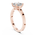 Marlowe Princess Cut Lab Grown Diamond Modern Solitaire Engagement Ring