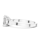 Marlowe Princess Cut Lab Grown Diamond Modern Solitaire Engagement Ring