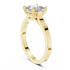 Marlowe Princess Cut Lab Grown Diamond Modern Solitaire Engagement Ring