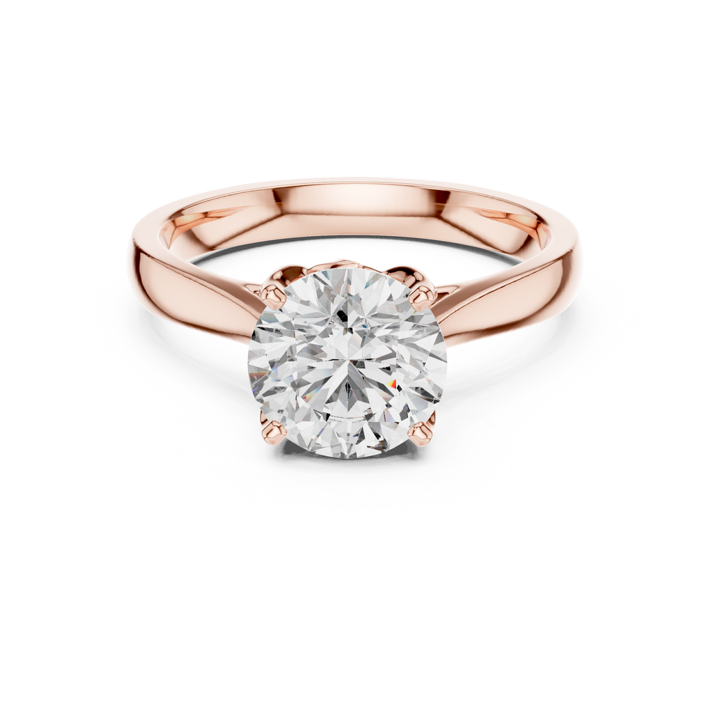 Josephina Round Brilliant Lab Grown Diamond Classic Solitaire Engagement Ring