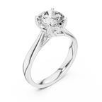 Josephina Round Brilliant Lab Grown Diamond Classic Solitaire Engagement Ring