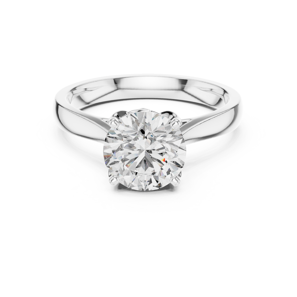 Josephina Round Brilliant Lab Grown Diamond Classic Solitaire Engagement Ring