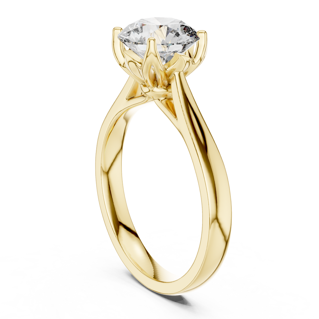 Josephina Round Brilliant Lab Grown Diamond Classic Solitaire Engagement Ring