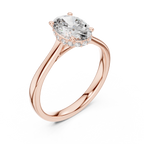 Odessa Oval Cut Lab Grown Diamond Hidden Halo Solitaire Engagement Ring