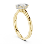Odessa Oval Cut Lab Grown Diamond Hidden Halo Solitaire Engagement Ring