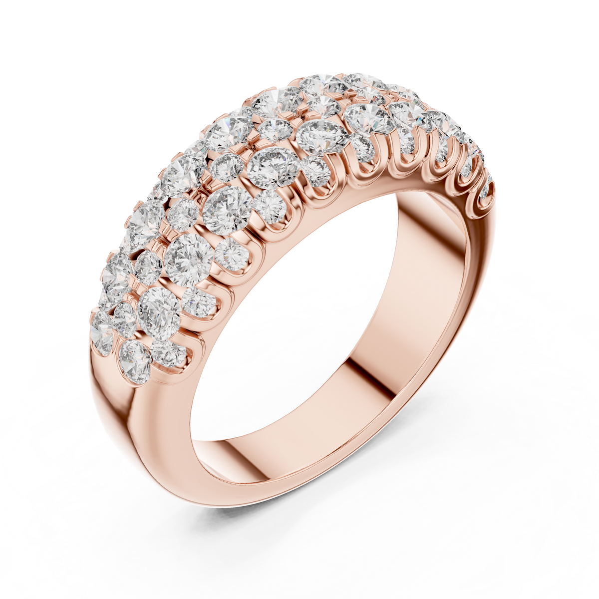 Valencia Pavé Lab Grown Diamond Band.
