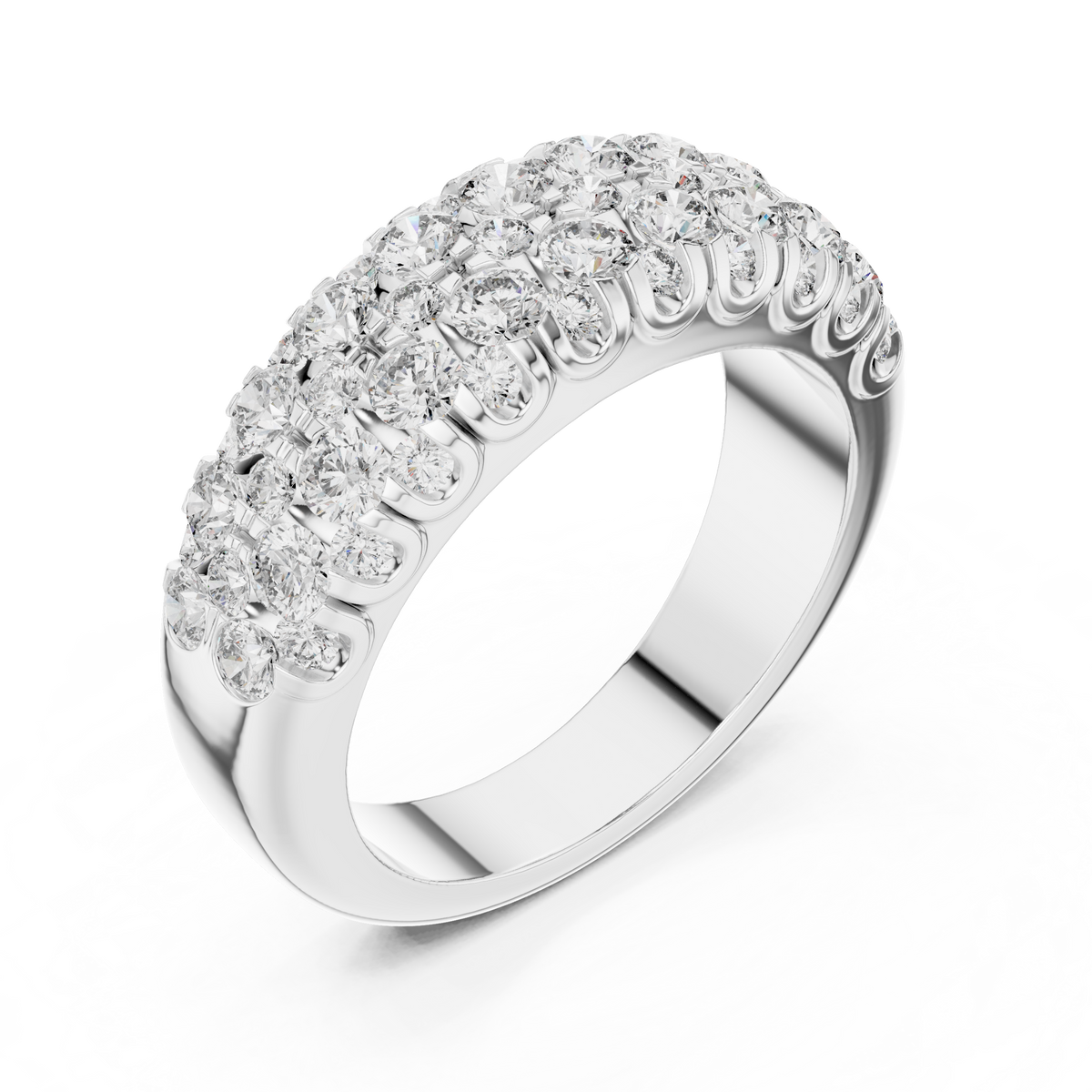 Valencia Pavé Lab Grown Diamond Band.