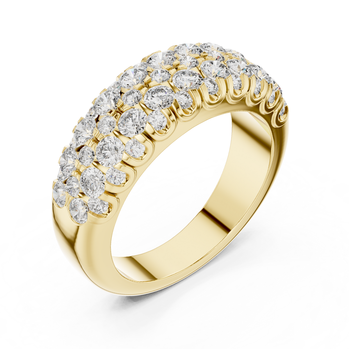 Valencia Pavé Lab Grown Diamond Band.