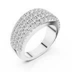 Aurelia Luxe Multi-Row Lab Grown Diamond Bangle