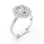 Seraphielle Oval Halo Lab Grown Diamond Engagement Ring