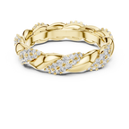 Coralisse Twisted Pavé Lab Grown Diamond Band Ring