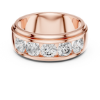 Valencia Five-Stone Round Lab Grown Diamond Gold Band