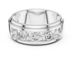 Valencia Five-Stone Round Lab Grown Diamond Gold Band