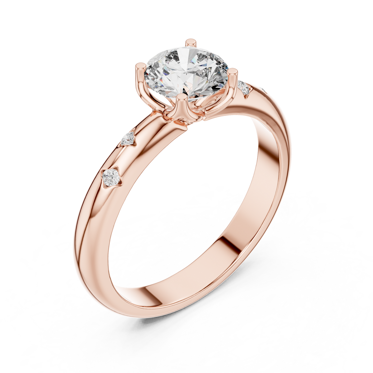 Elaraine Cushion-Cut Lab Grown Diamond Solitaire Ring