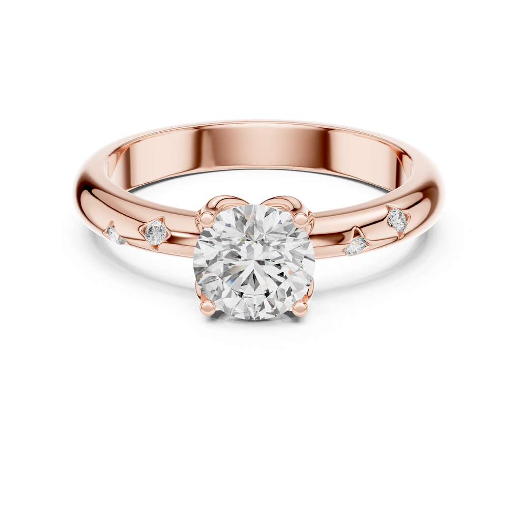Elaraine Cushion-Cut Lab Grown Diamond Solitaire Ring