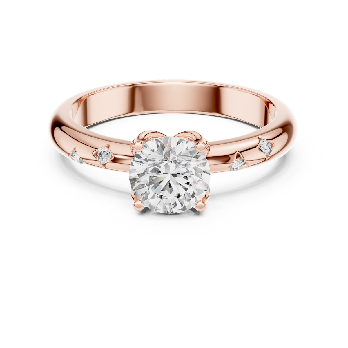 Elaraine Cushion-Cut Lab Grown Diamond Solitaire Ring