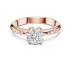 Elaraine Cushion-Cut Lab Grown Diamond Solitaire Ring