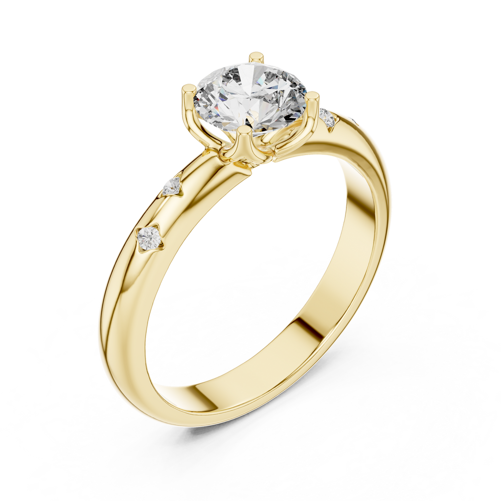 Elaraine Cushion-Cut Lab Grown Diamond Solitaire Ring