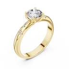 Elaraine Cushion-Cut Lab Grown Diamond Solitaire Ring