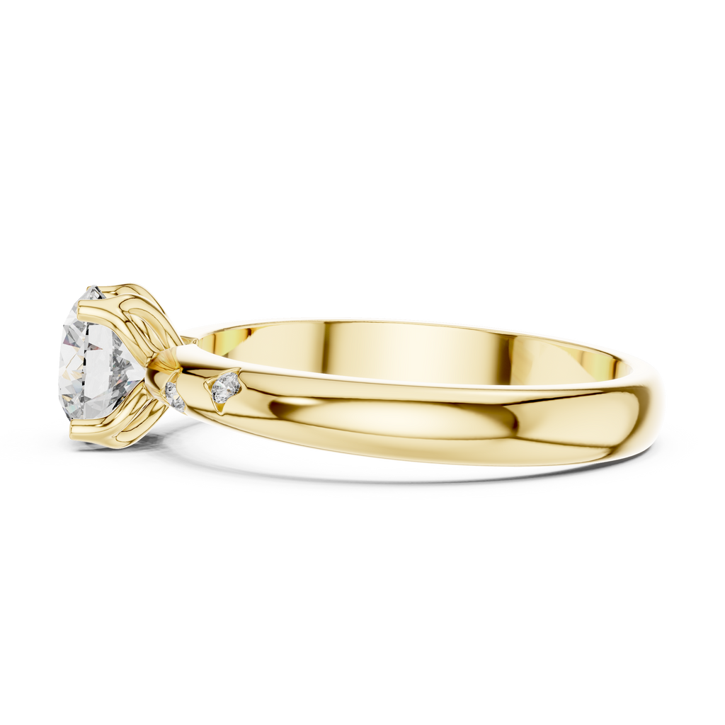 Elaraine Cushion-Cut Lab Grown Diamond Solitaire Ring