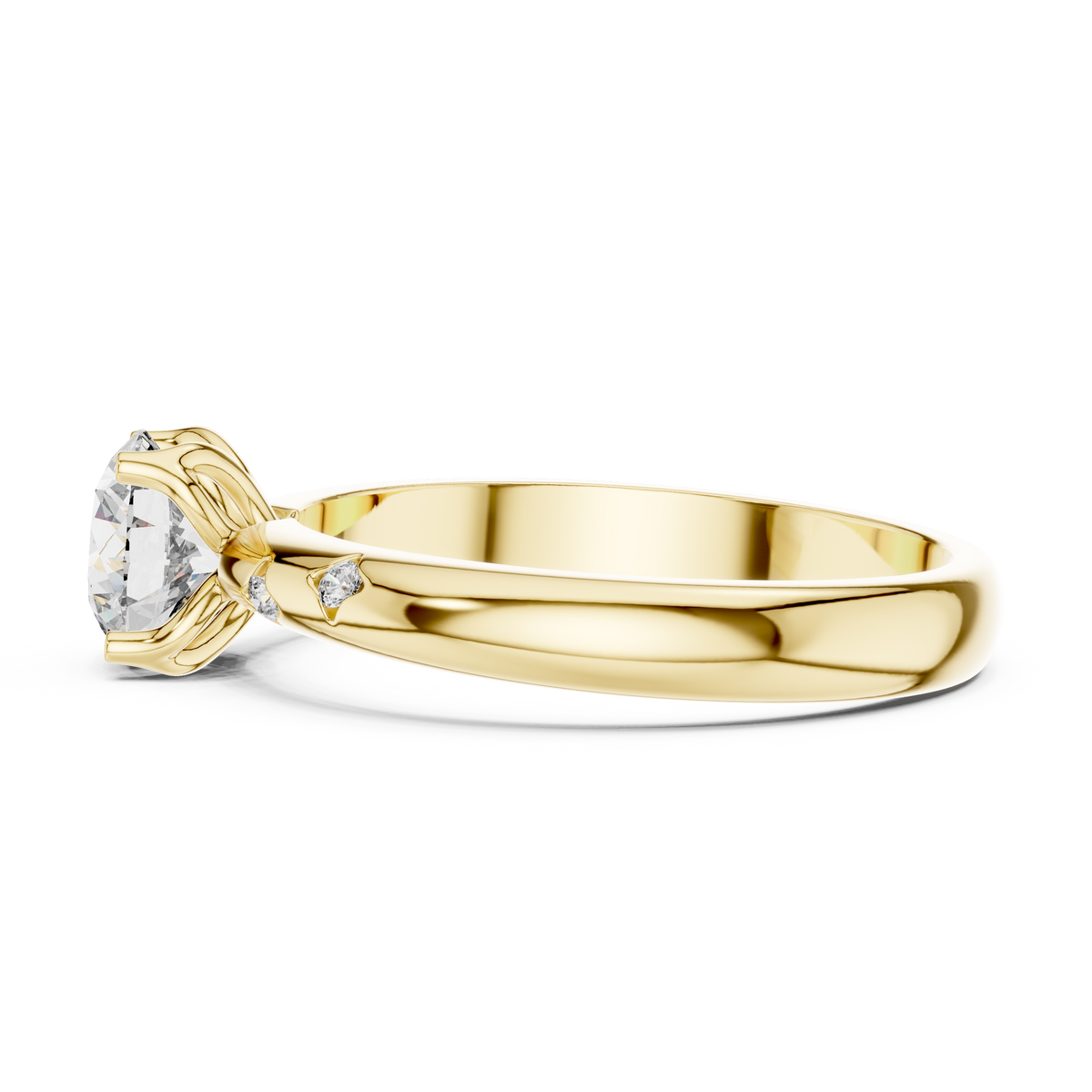 Elaraine Cushion-Cut Lab Grown Diamond Solitaire Ring