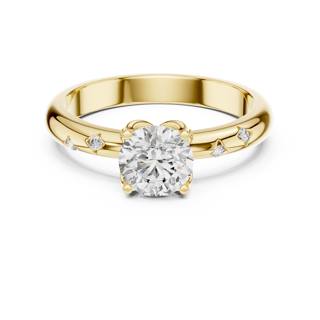 Elaraine Cushion-Cut Lab Grown Diamond Solitaire Ring