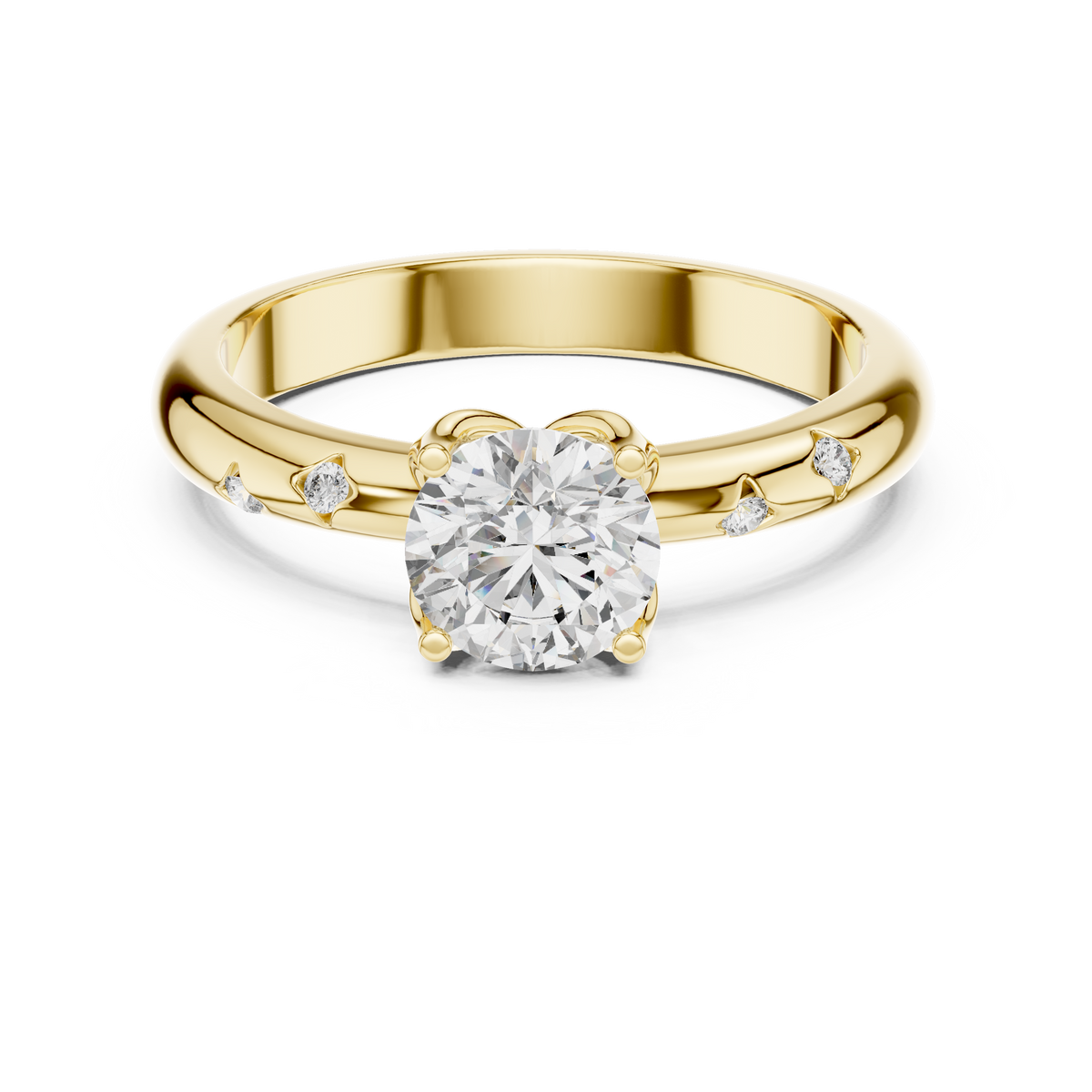 Elaraine Cushion-Cut Lab Grown Diamond Solitaire Ring