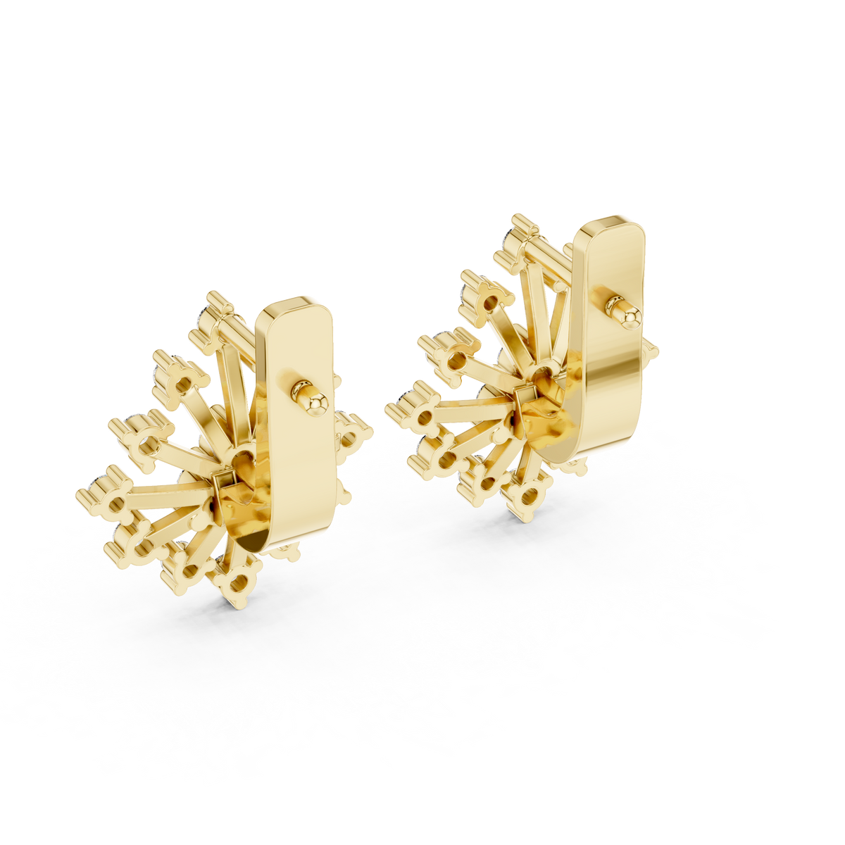 Celestara Starburst Lab Grown Diamond Drop Earrings