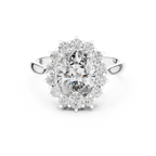 Seraphielle Oval Halo Lab Grown Diamond Engagement Ring