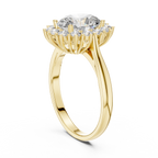 Seraphielle Oval Halo Lab Grown Diamond Engagement Ring