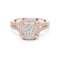 Evelisse Royale Round Halo Lab Grown Diamond Ring.