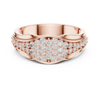 Celestine Wave Pavé Lab Grown Diamond Ring